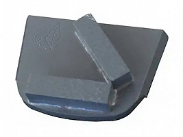 шлифовальный сегмент для стандартного бетона. серый с двумя прямоугольниками, grit 30