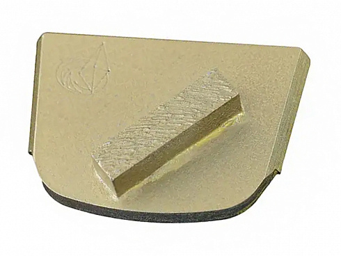 шлифовальный сегмент для сверхтвердого бетона. золотой с одним прямоугольником, grit 50