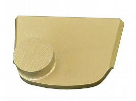 шлифовальный сегмент для сверхтвердого бетона. золотой с одной кнопкой, grit 70