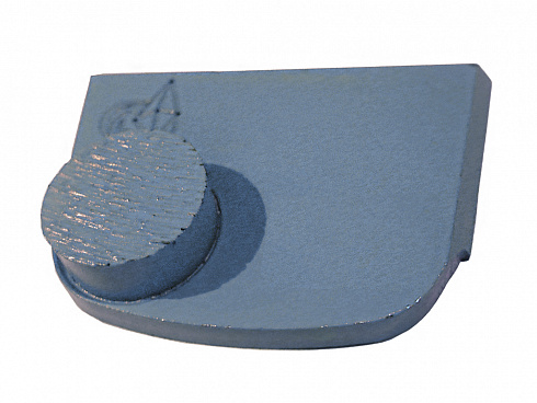 шлифовальный сегмент для стандартного бетона. серый с одной кнопкой, grit 70