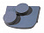 шлифовальный сегмент для стандартного бетона. серый с двумя кнопками, grit 14