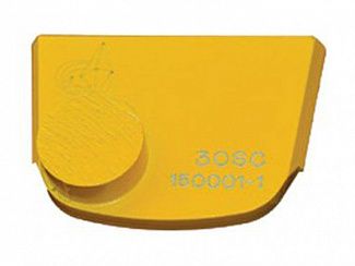 шлифовальный сегмент для мягкого бетона. желтый с одной кнопкой - grit 6