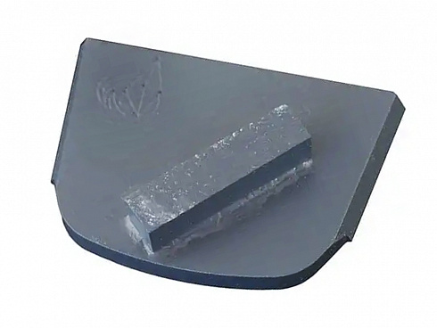 шлифовальный сегмент для стандартного бетона. серый с одним прямоугольником, grit 6
